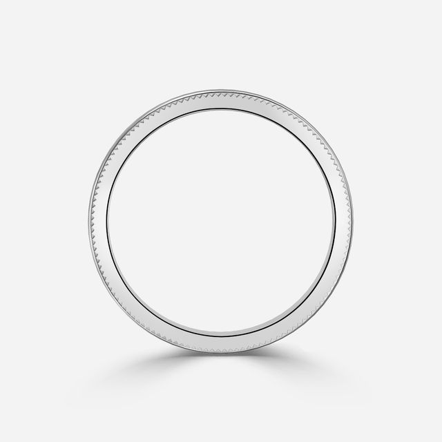 Plain Wedding Ring In Plantinum