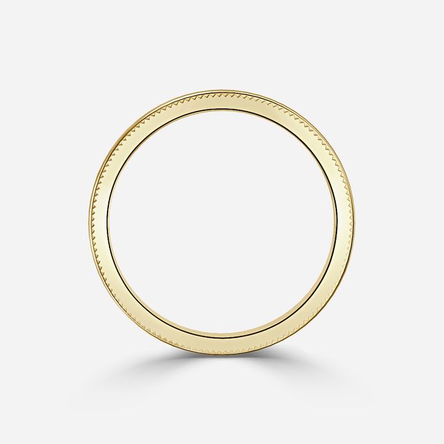 Plain Wedding Ring In Yellow Gold