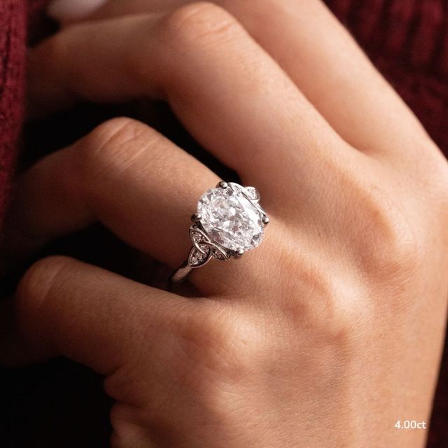 Celtic Song Platinum Engagement Ring