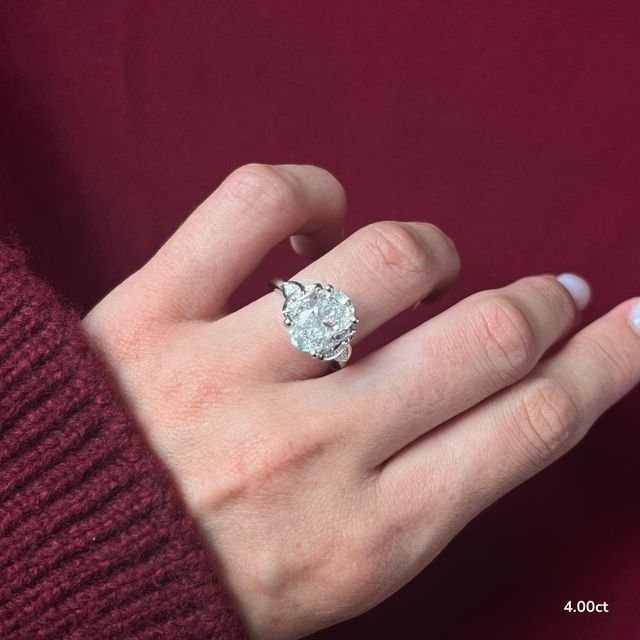 Celtic Song White Gold Vintage Engagement Ring