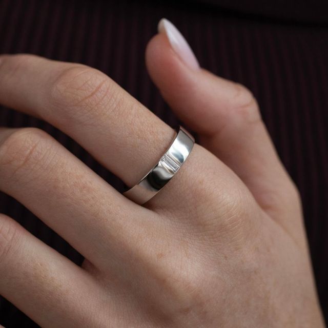 Henry 5mm White Gold Wedding Ring