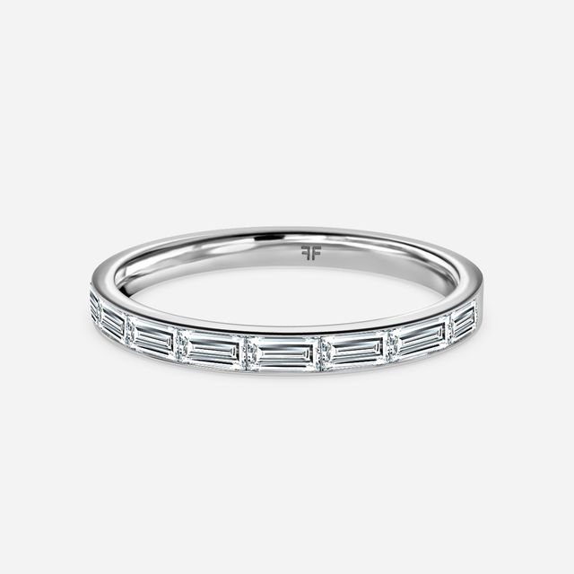 Baguette Diamond White Gold Wedding Ring