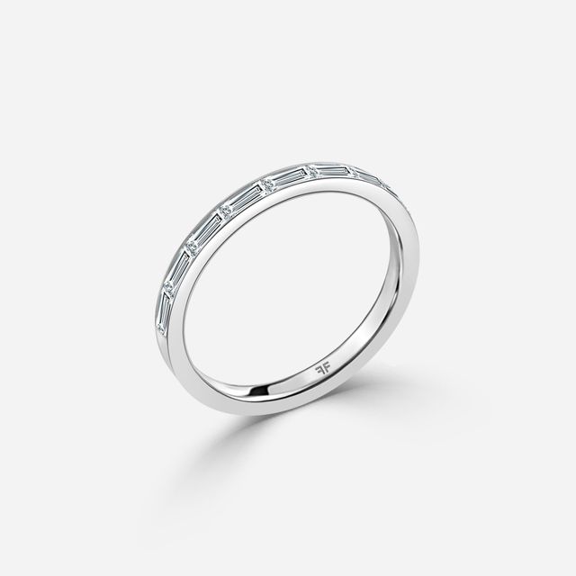 Baguette Diamond White Gold Wedding Ring