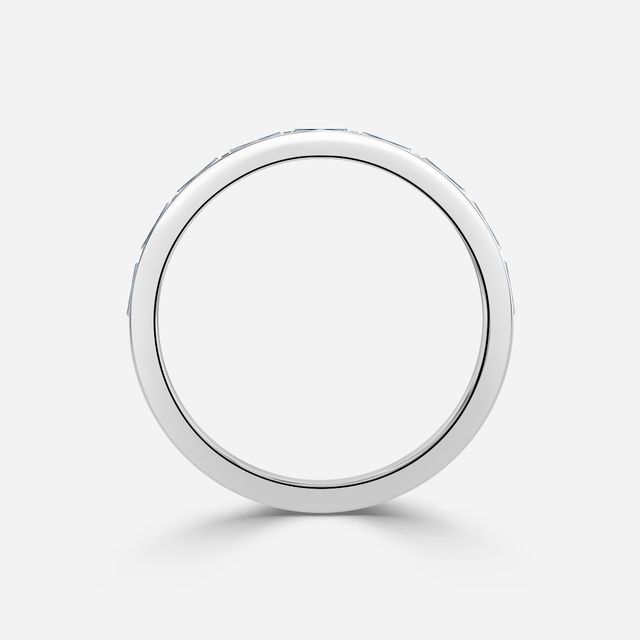 Baguette Diamond White Gold Wedding Ring