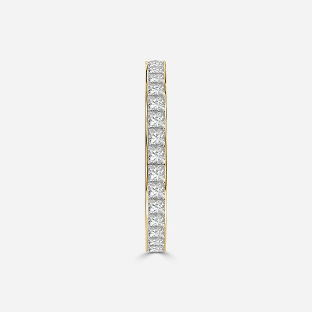 Princess Cut Diamond Yellow Gold Wedding Ring
