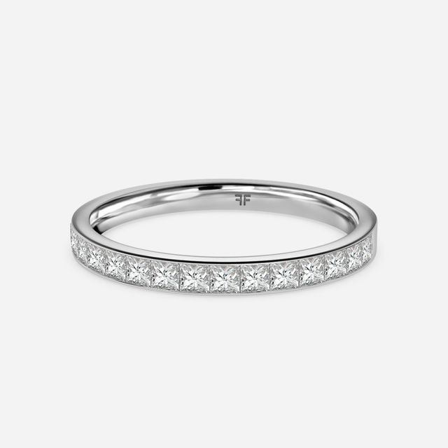 Princess Diamond White Gold Wedding Ring