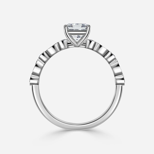 Versailles Platinum Unique Engagement Ring