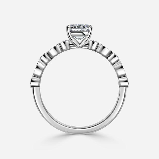 Versailles White Gold Unique Engagement Ring