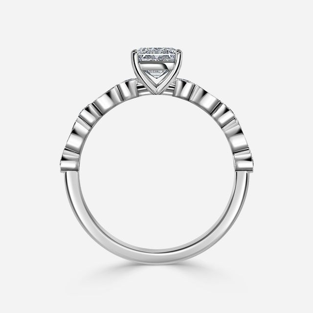 Versailles White Gold Unique Engagement Ring