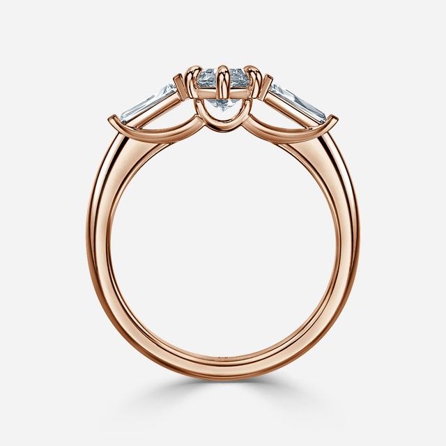 Jemima Rose Gold Unique Engagement Ring