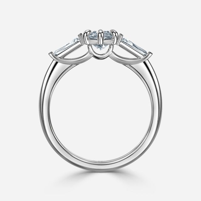 Jemima White Gold Unique Engagement Ring
