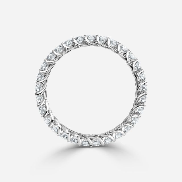 Rozen Wedding Ring In White Gold