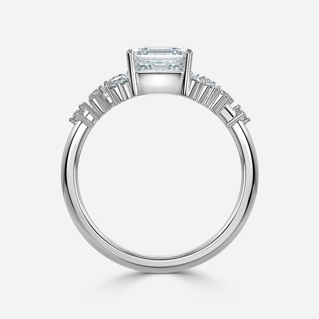 Luz De La Luna White Gold Unique Engagement Ring