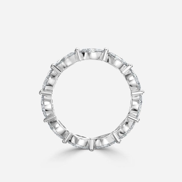 Marquise Diamond Wedding Ring In Platinum