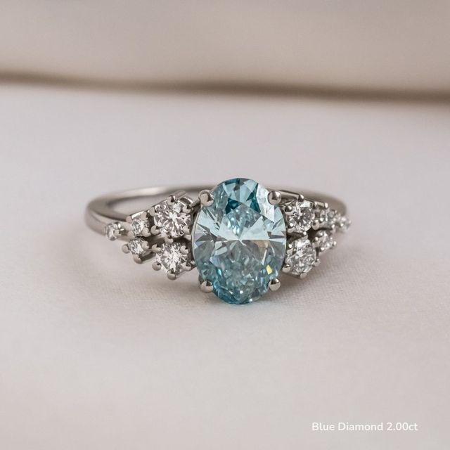 Luz De La Luna White Gold Unique Engagement Ring