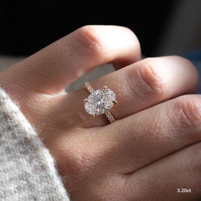 Samara Rose Gold Hidden Halo Engagement Ring