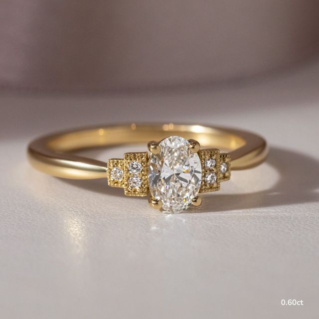 Ayana Yellow Gold Trilogy Engagement Ring