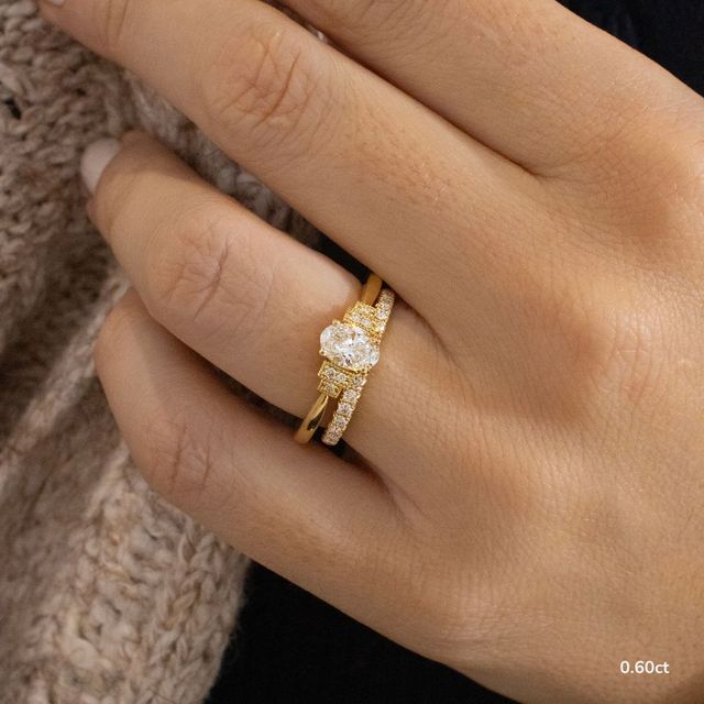 Ayana Yellow Gold Trilogy Engagement Ring