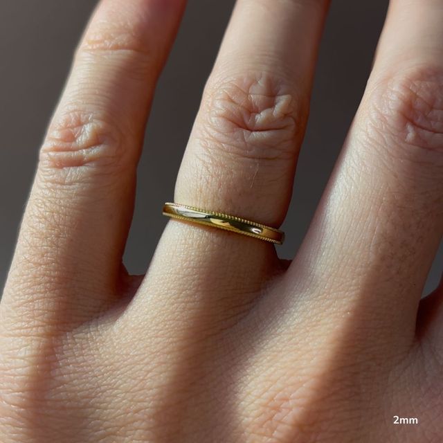 Plain Wedding Ring In Yellow Gold