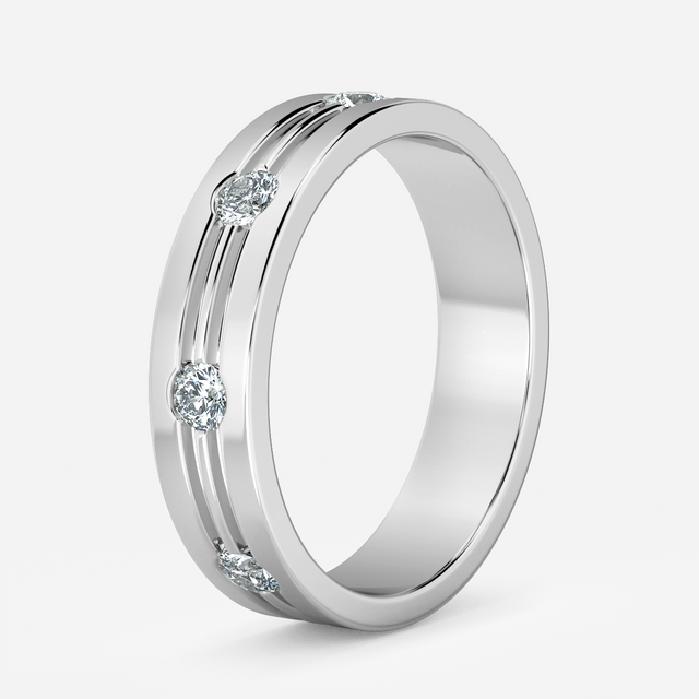 Nova  Round In White Gold