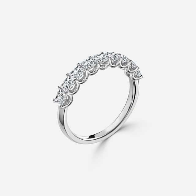 Princess Diamond Wedding Ring In White Gold