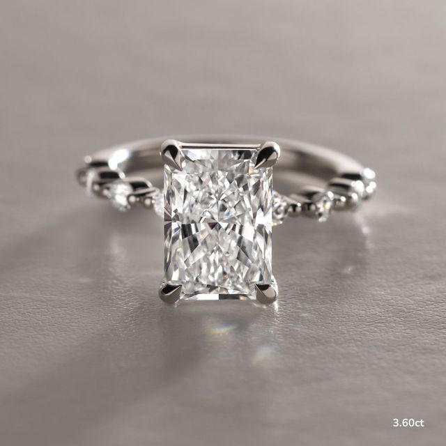 Veronica Platinum Pave Engagement Ring