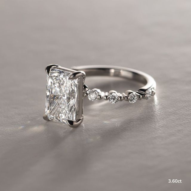 Veronica Platinum Pave Engagement Ring