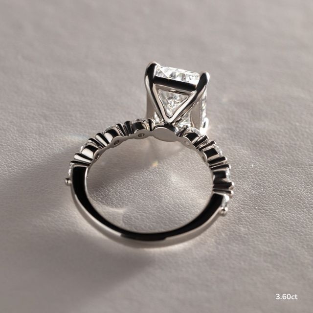 Veronica Platinum Pave Engagement Ring