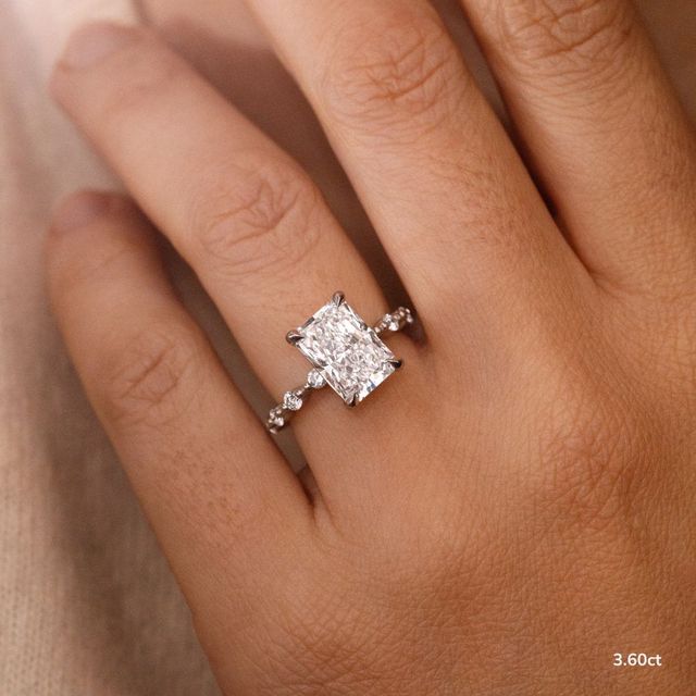 Veronica Platinum Pave Engagement Ring