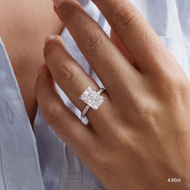 Samara White Gold Hidden Halo Engagement Ring