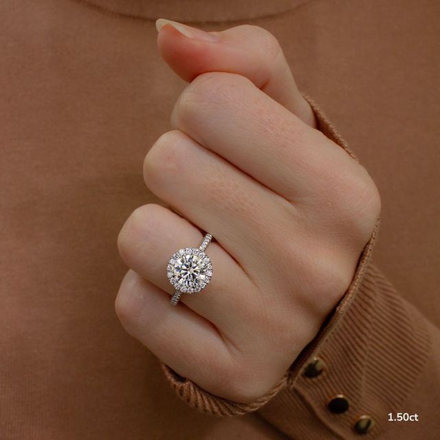 Augusta Platinum Unique Engagement Ring