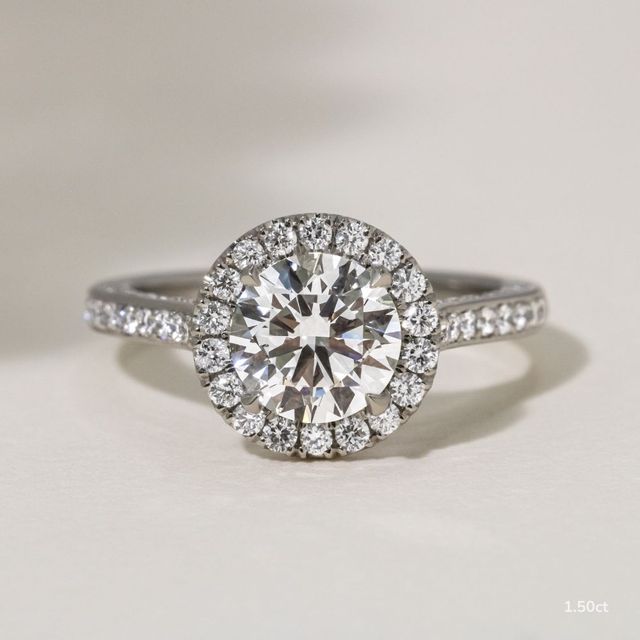 Augusta Platinum Unique Engagement Ring
