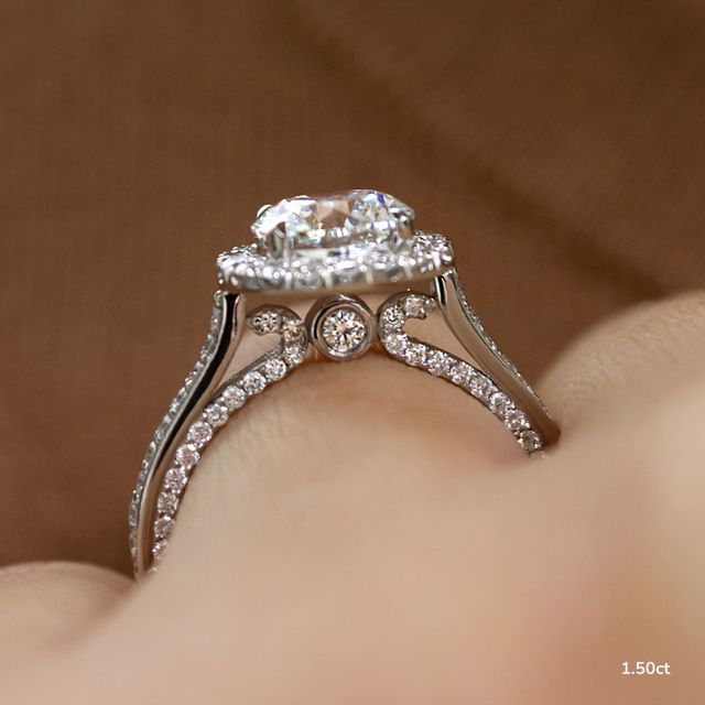 Augusta Platinum Unique Engagement Ring