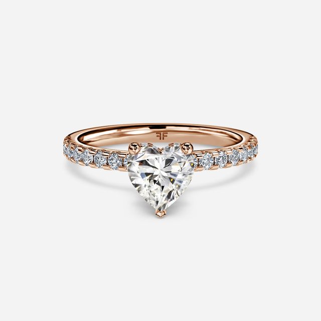 Samara Rose Gold Hidden Halo Engagement Ring