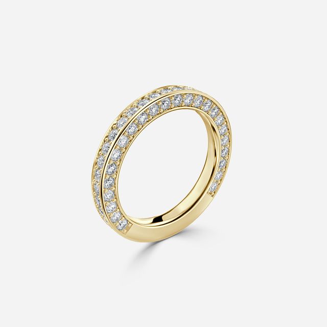 Windsor Diamond Wedding Ring In Yellow Gold
