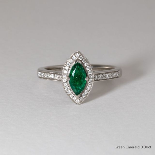 Alika Platinum Halo Engagement Ring