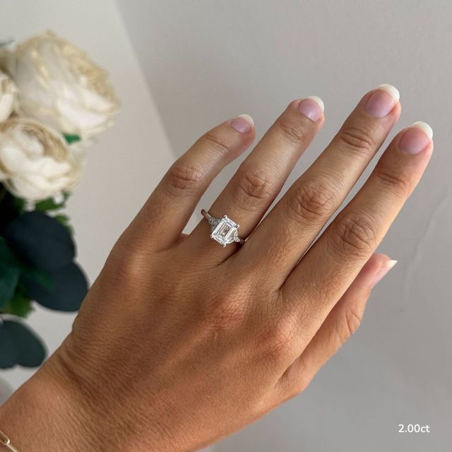 Celtic Song White Gold Vintage Engagement Ring