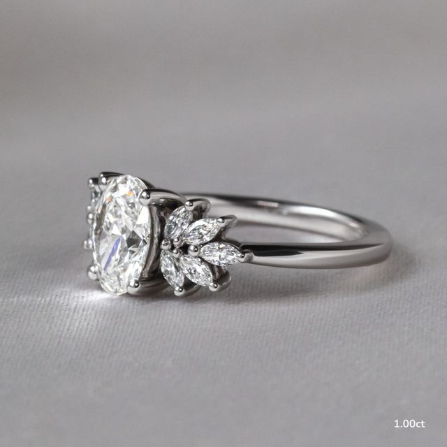 Anastasia White Gold Unique Engagement Ring