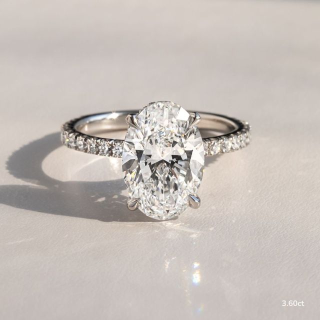 Samara Platinum Hidden Halo Engagement Ring