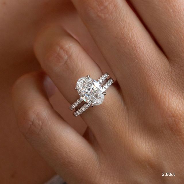 Samara Platinum Hidden Halo Engagement Ring