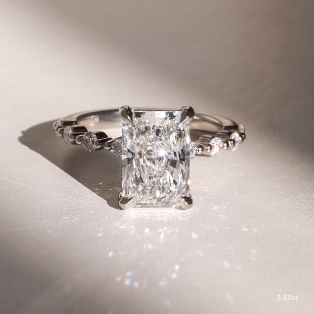 Veronica Platinum Pave Engagement Ring