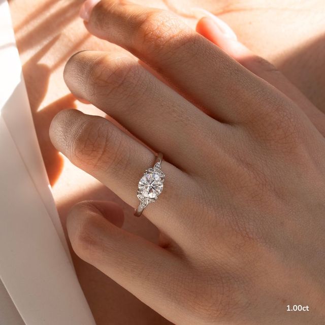 Celtic Song White Gold Vintage Engagement Ring