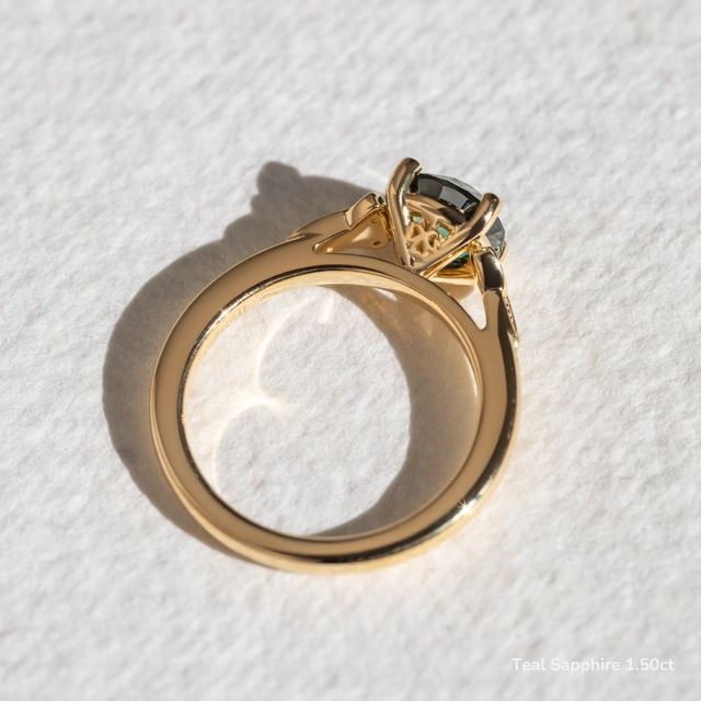 Celtic Song Yellow Gold Vintage Engagement Ring