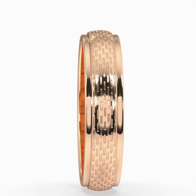 Russell Rose Gold Men's Wedding Ring