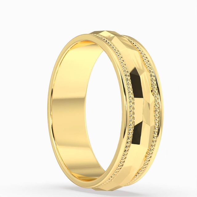 Usher Yellow Gold Men's Wedding Ring