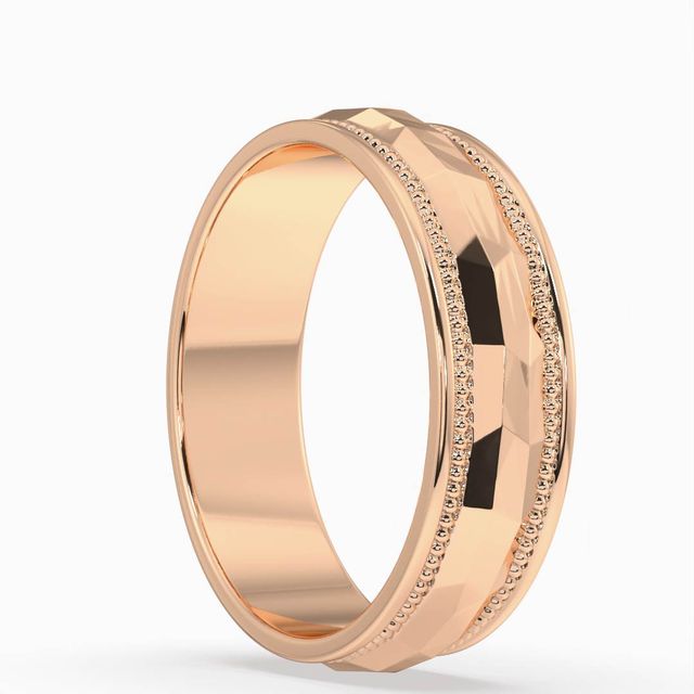 Usher Rose Gold Men's Wedding Ring