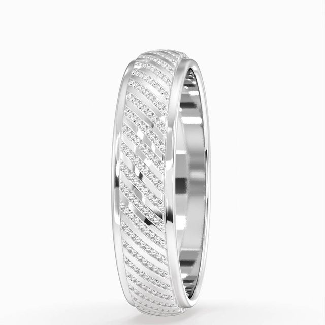 Cooper Platinum Miligrain Men's Wedding Ring