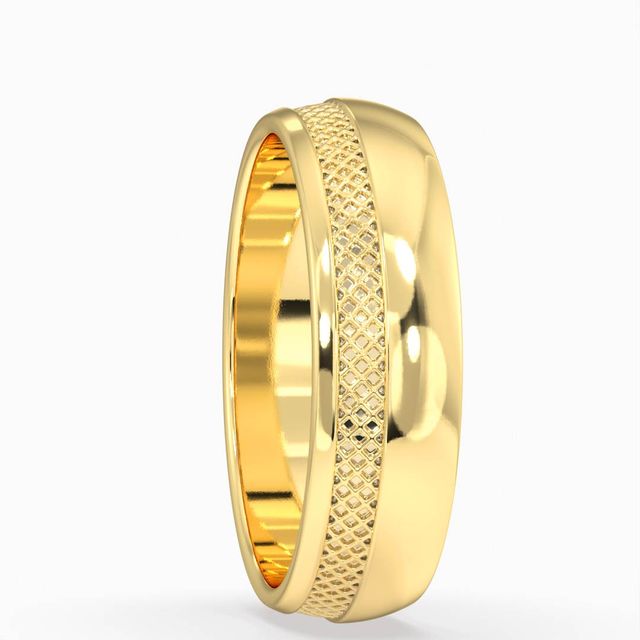 Mason Yellow Gold Plain Wedding Ring