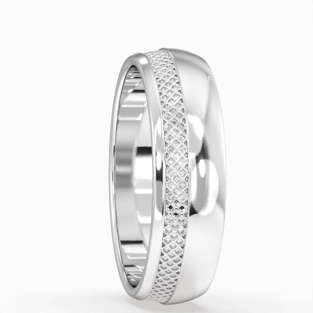 Mason Platinum Plain Wedding Ring