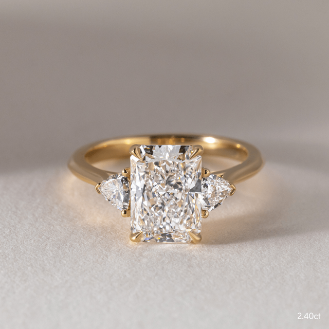 Manilla Yellow Gold Trilogy Engagement Ring